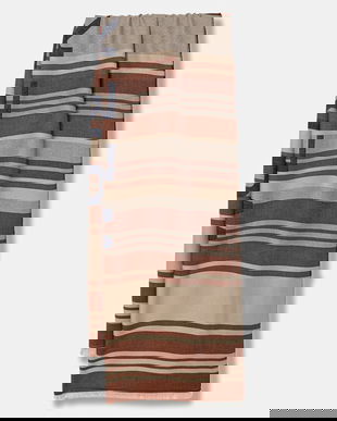 Weekend Max Mara șal AGALLO culoarea maro, cu model, 2615541084600