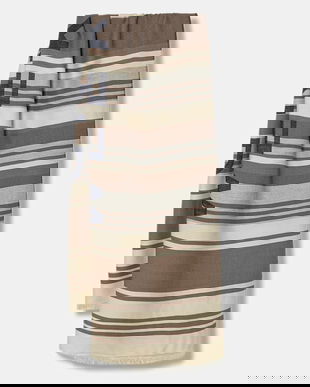 Weekend Max Mara șal AGALLO culoarea bej, cu model, 2615541084600