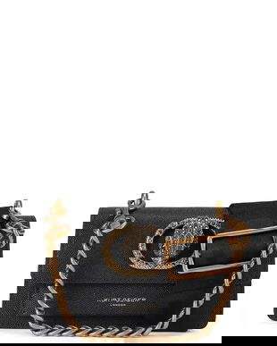 Kurt Geiger London geantă de piele Chelsea culoarea negru, 5266700109