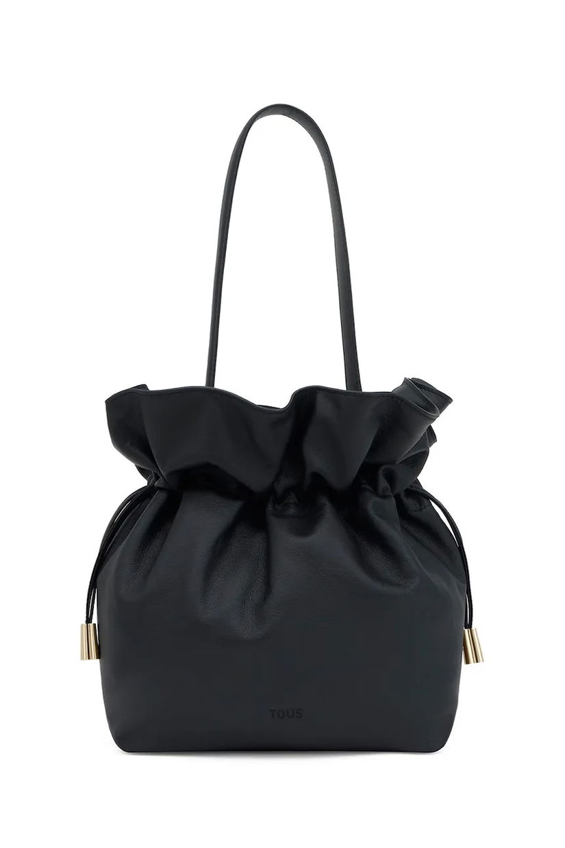 Tous geantă de piele Heritage culoarea negru, 2002375351