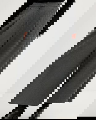 Pedro del Hierro pantaloni culoarea gri, lat, high waist, 7602527