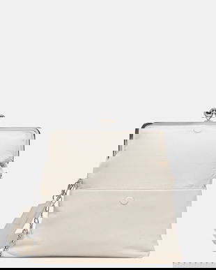 Weekend Max Mara geantă de piele ASLALOM culoarea bej, 2615511184600