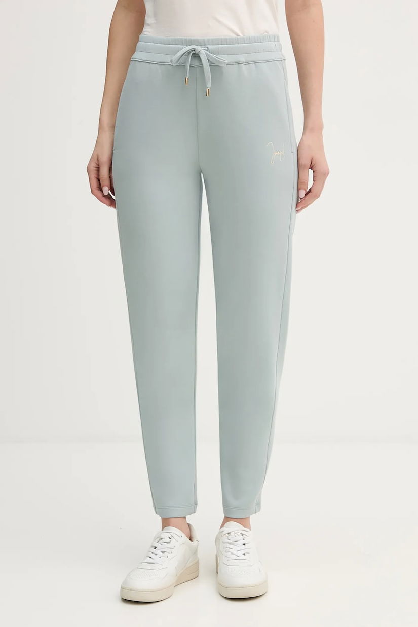 Joop! pantaloni de trening culoarea turcoaz, uni, 30100423