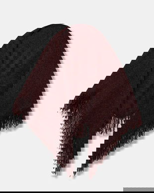 Pedro del Hierro fular din amestec de lână culoarea bordo, melanj, 4962471