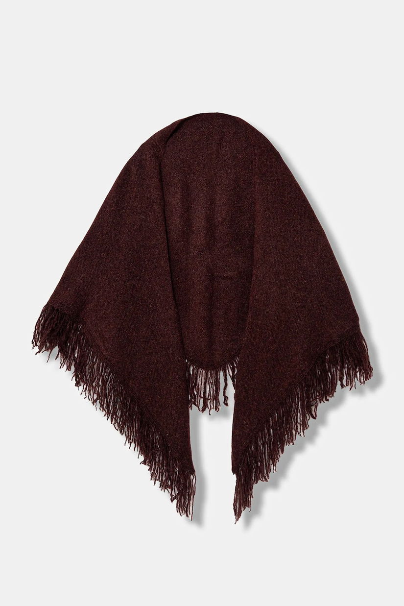 Pedro del Hierro fular din amestec de lână culoarea bordo, melanj, 4962471