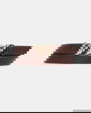 Weekend Max Mara curea de piele AWEST culoarea maro, 2615501034600