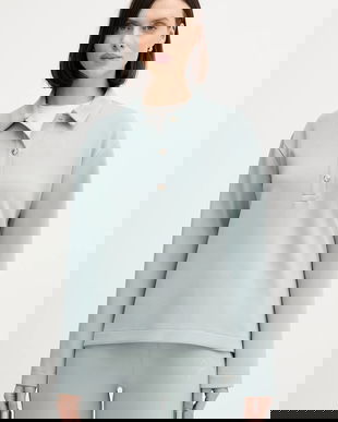 Joop! bluză culoarea turcoaz, uni, 30100420