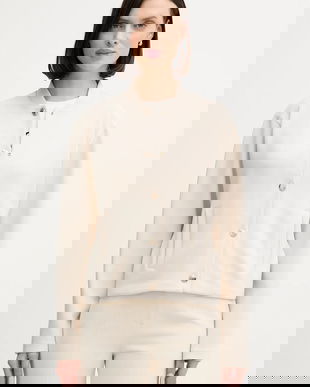 Joop! bluză culoarea bej, uni, 30100415