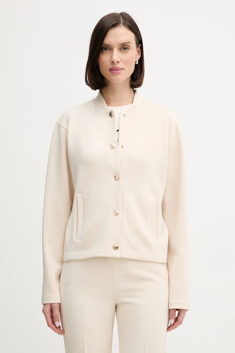 Joop! bluză culoarea bej, uni, 30100415