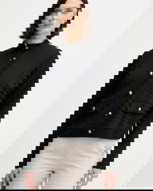 Joop! bluză culoarea negru, uni, 30100048