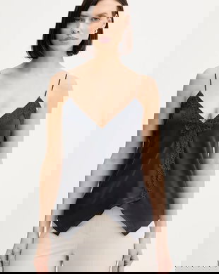 Hoss Intropia bluză culoarea bleumarin, uni, 5872103