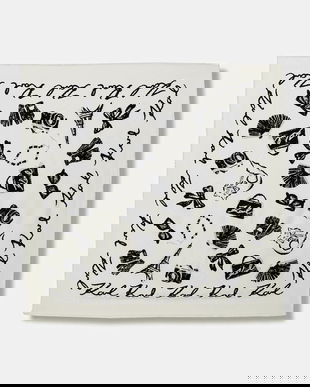 Karl Lagerfeld eșarfă K/MONOGRAM culoarea bej, cu model, B1W33086