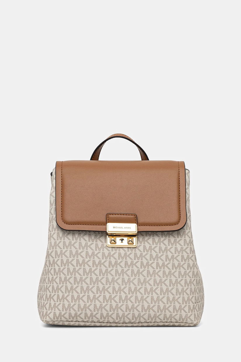 MICHAEL Michael Kors rucsac culoarea bej, mic, cu model, 30F5G2RB1B