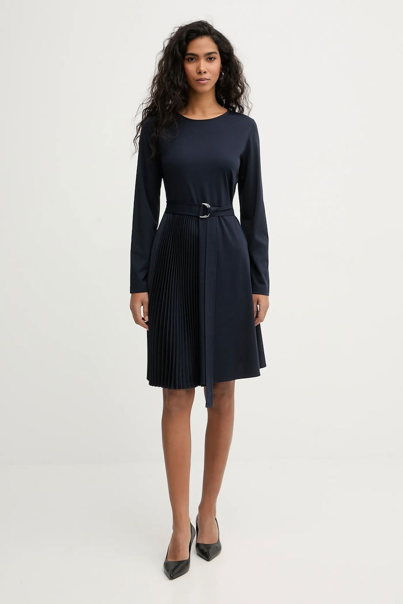 Weekend Max Mara rochie TALAMO culoarea bleumarin, mini, evazati, 2615621011600