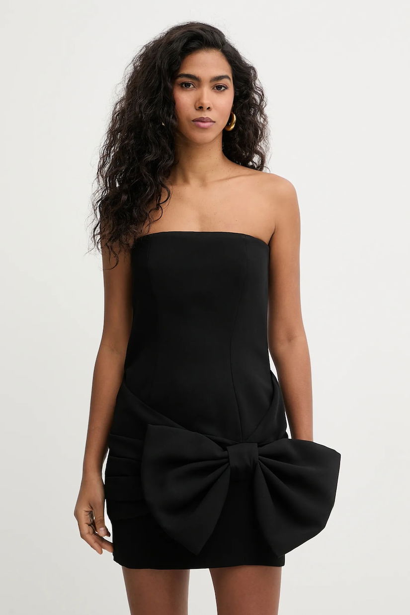 Marella rochie MLTEDITORE culoarea negru, mini, mulata, 2613221013200