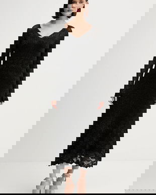 Hoss Intropia rochie culoarea negru, maxi, mulata, 6512541