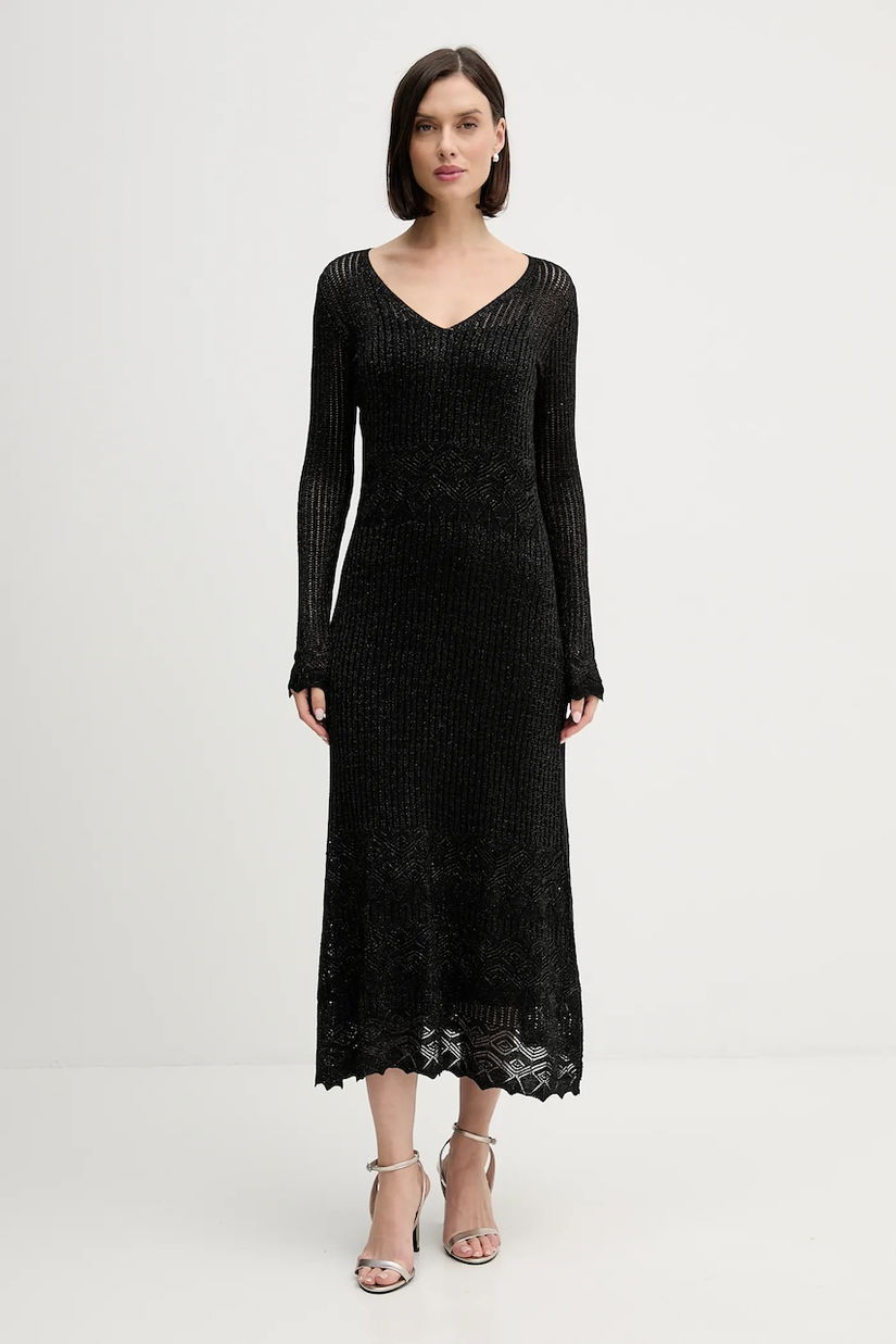 Hoss Intropia rochie culoarea negru, maxi, mulata, 6512541