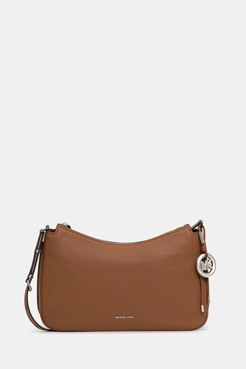 MICHAEL Michael Kors geantă de piele culoarea maro, 30F5SY5M6L