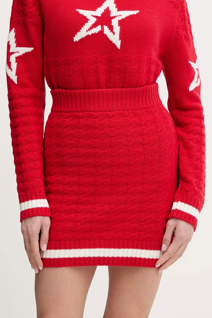 Perfect Moment fustă sport culoarea rosu, mini, creion, W3001262