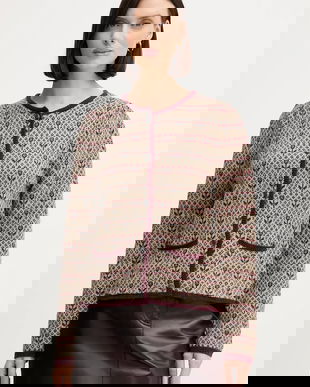 Hoss Intropia cardigan din amestec de lână culoarea bordo, 6312171