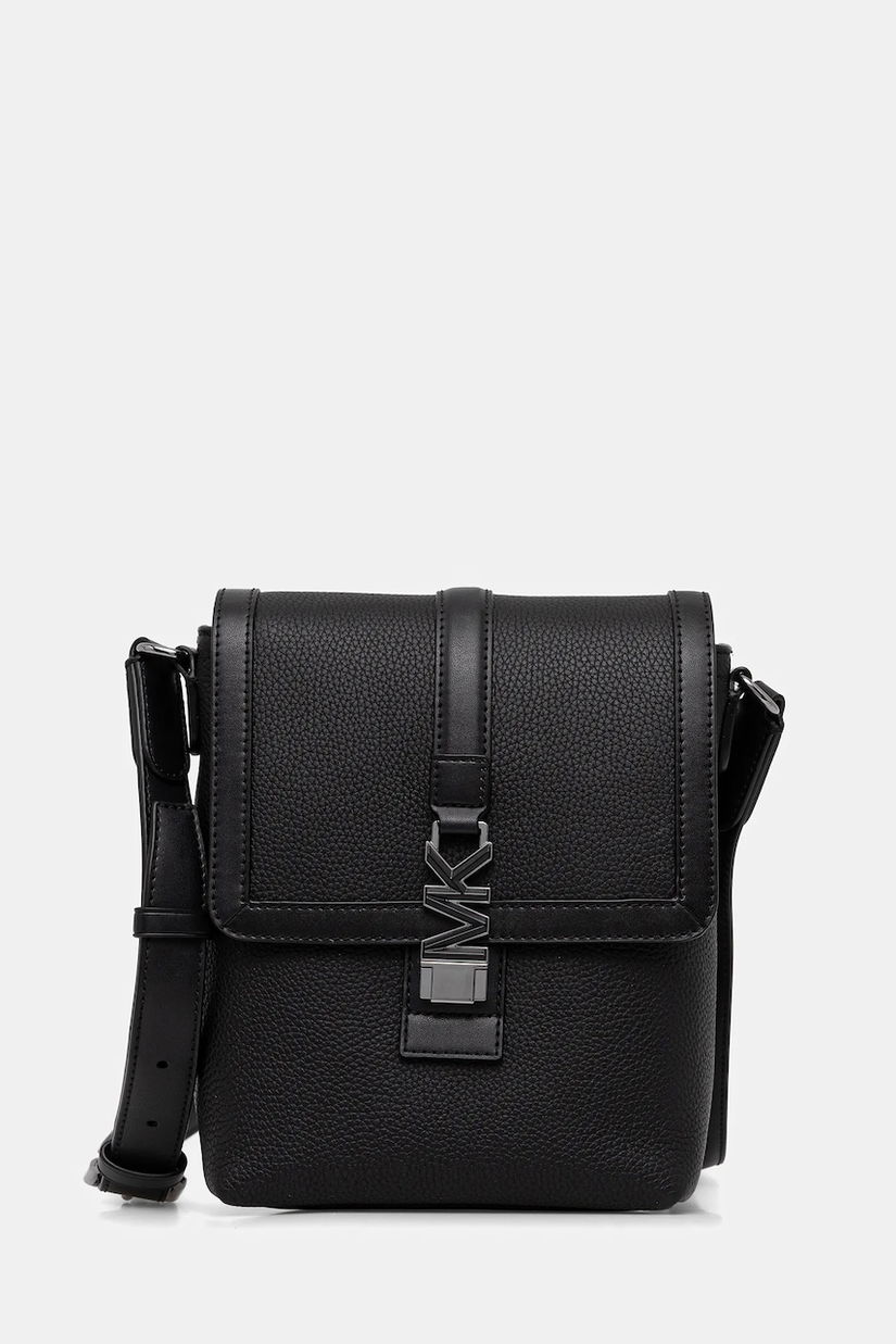 Michael Kors borsetă de piele culoarea negru, 33R6LHDM8L