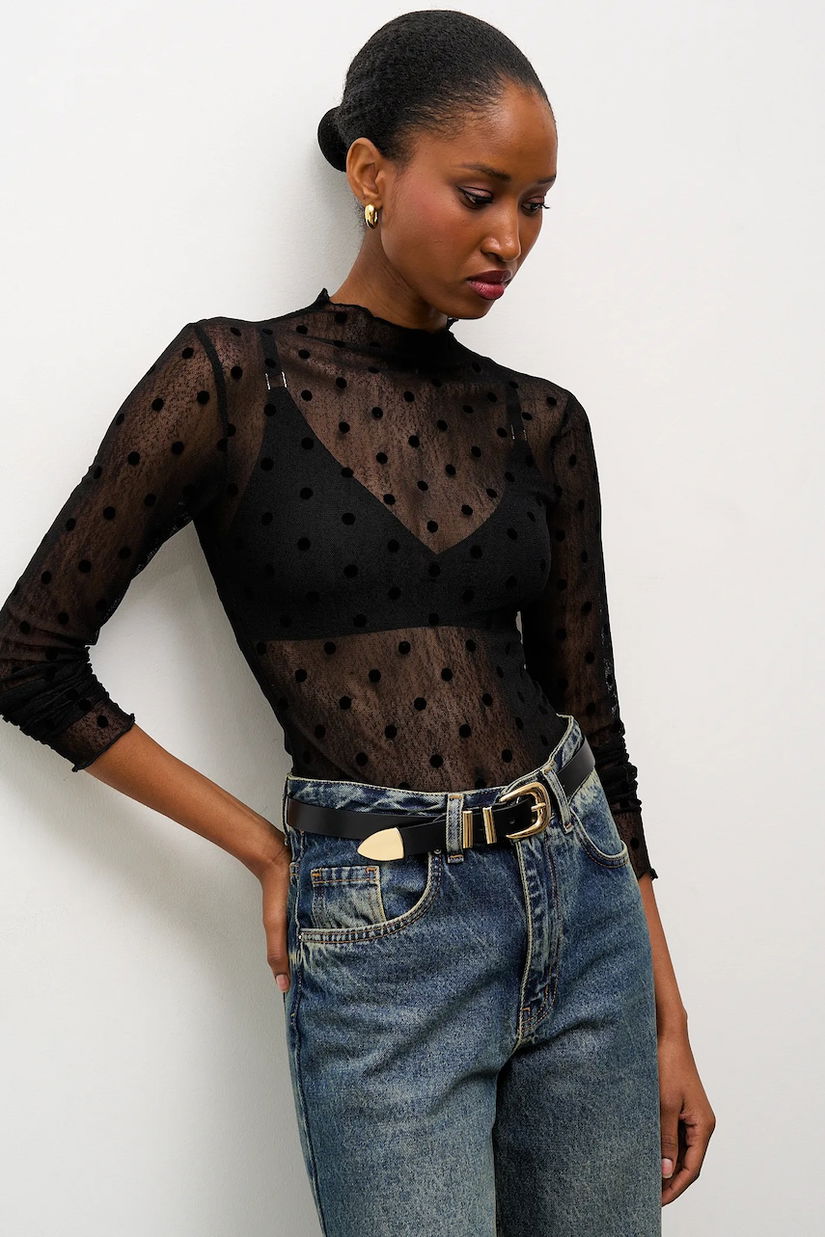 Answear.LAB bluza culoarea negru, neted