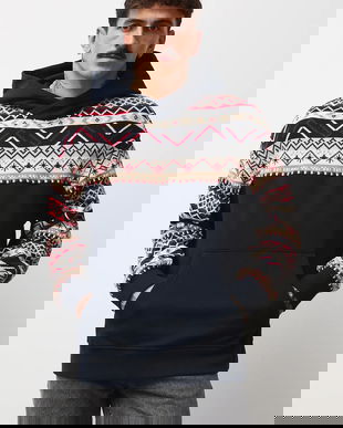 Medicine bluza culoarea albastru marin, cu glugă, modelator