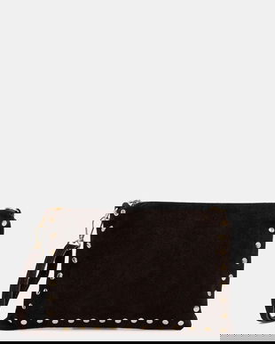 Answear.LAB geanta de mana din piele intoarsa culoarea maro