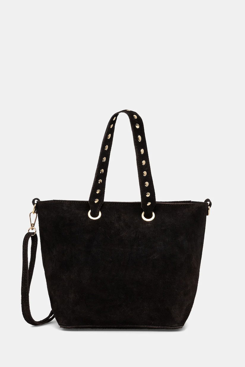 Answear.LAB geanta de mana din piele intoarsa culoarea maro