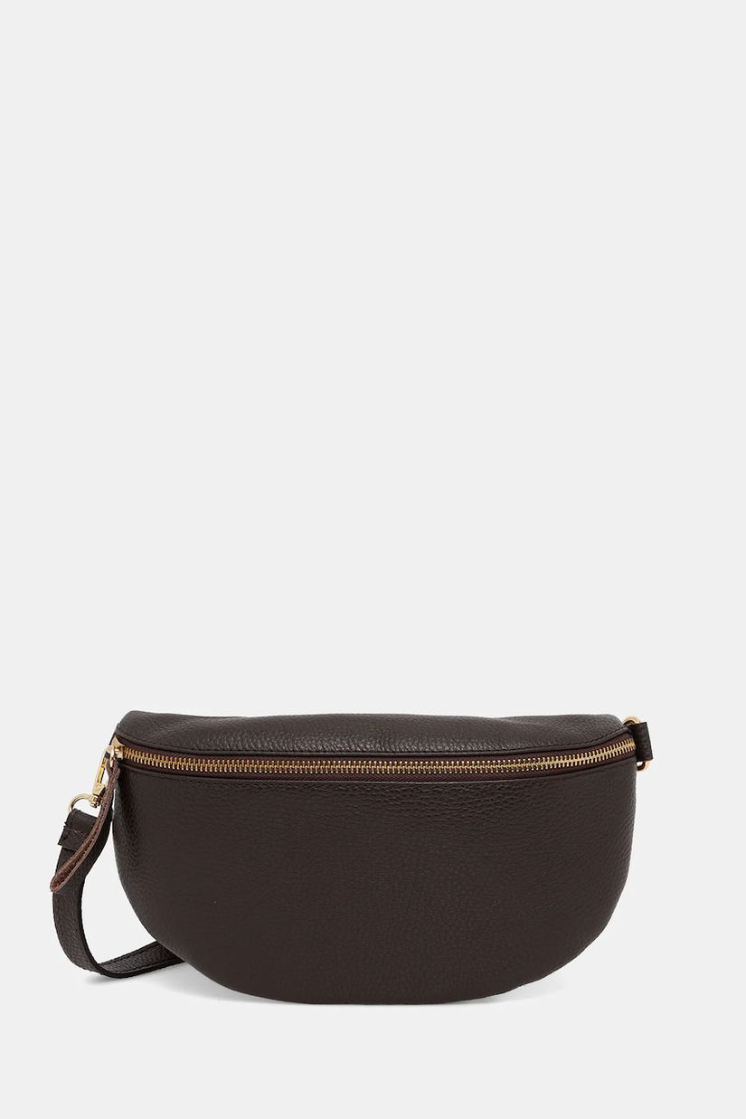 Answear.LAB borseta de piele culoarea maro