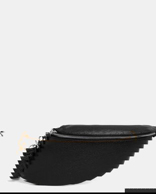 Answear.LAB borseta de piele culoarea negru