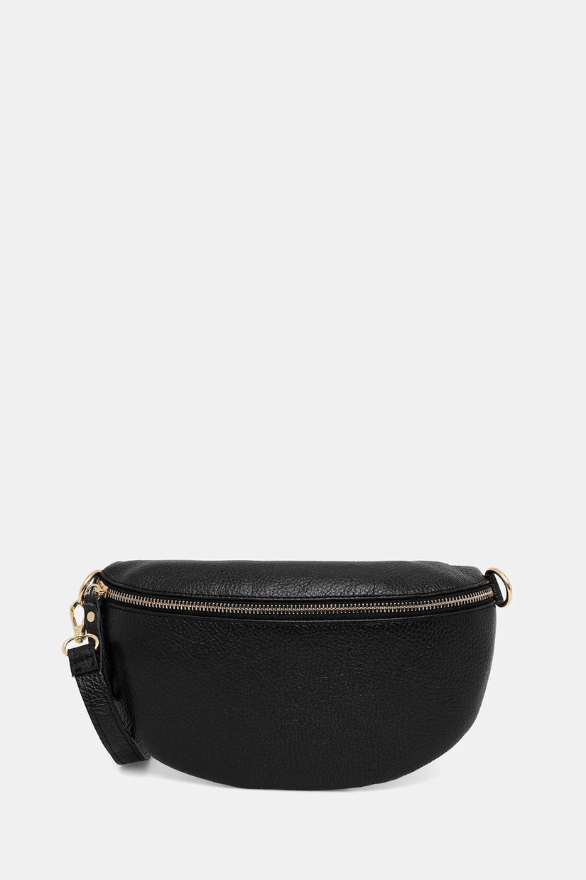 Answear.LAB borseta de piele culoarea negru