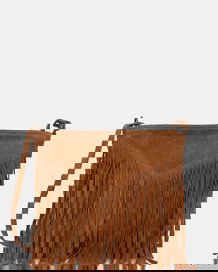 Answear.LAB geanta de mana din piele intoarsa culoarea maro