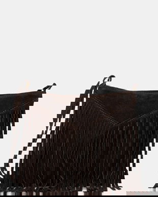 Answear.LAB geanta de mana din piele intoarsa culoarea maro