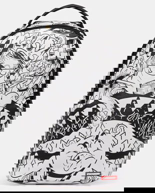 Sprayground rucsac culoarea alb, mare, cu model, 910B6852NSZ