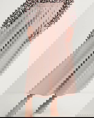 Weekend Max Mara fusta CURVATO culoarea roz, maxi, evazati, 2615101051600