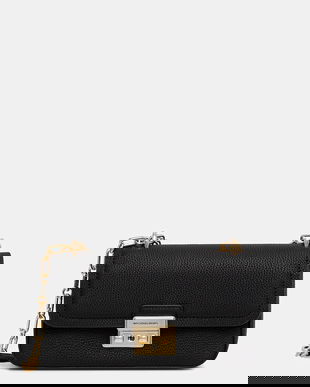 MICHAEL Michael Kors poșetă de piele culoarea negru, 30R6G2RL5L