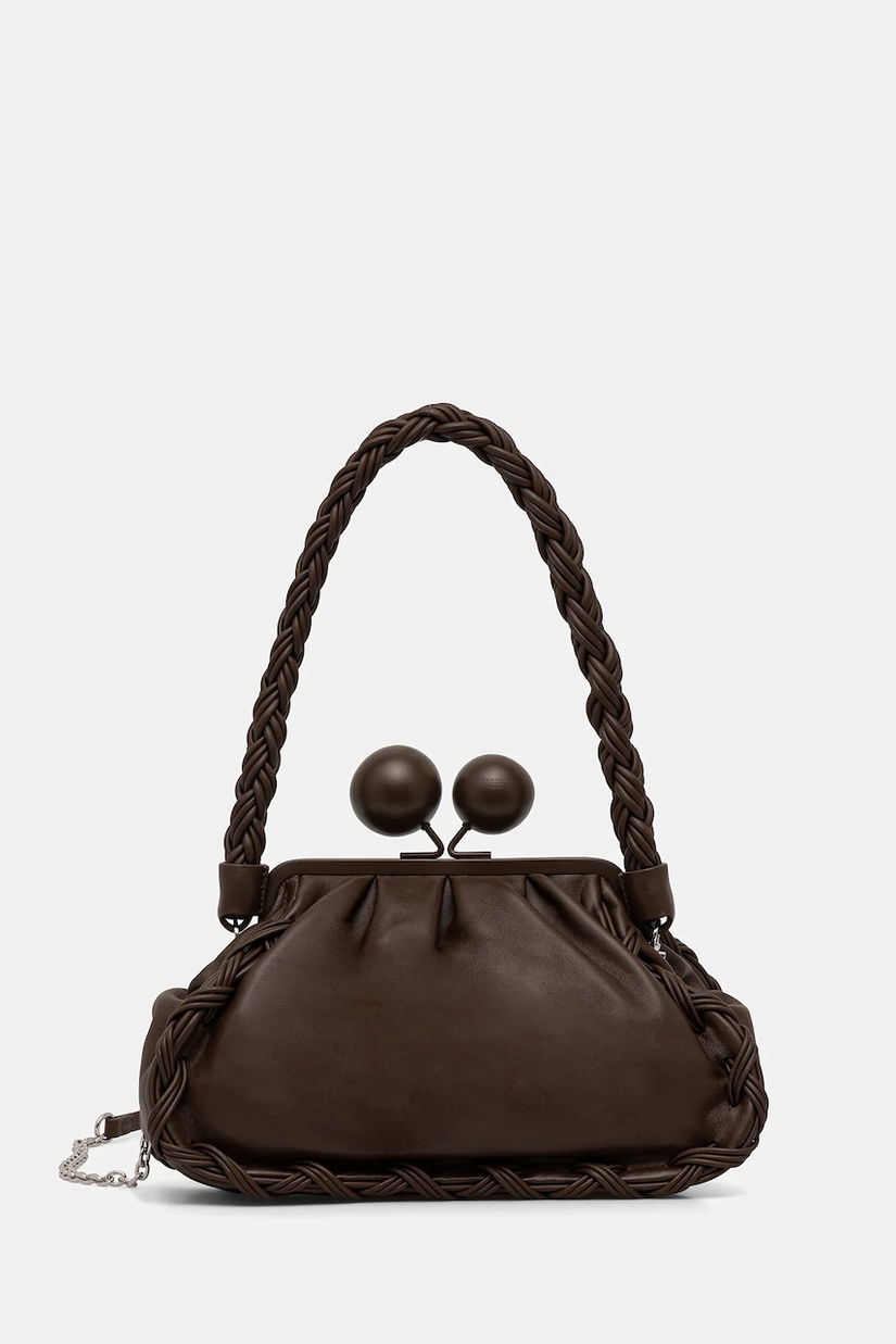 Weekend Max Mara poșetă de piele ALECITO culoarea maro, 2615511144600