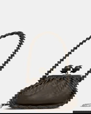 Weekend Max Mara poșetă de piele ALECITO culoarea verde, 2615511144600