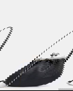 Weekend Max Mara poșetă de piele CUBICO culoarea bleumarin, 2615511174600