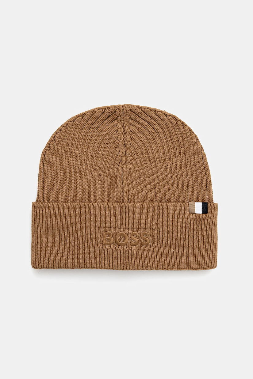 BOSS căciulă Magico_R_Hat culoarea bej, 50522427