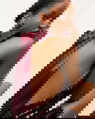 Answear.LAB rochie culoarea bordo, maxi, evazati