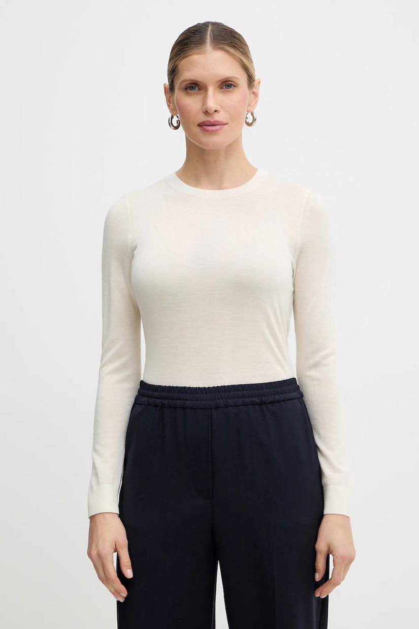 BOSS pulover de lana Ferpina culoarea negru, light, 50544987