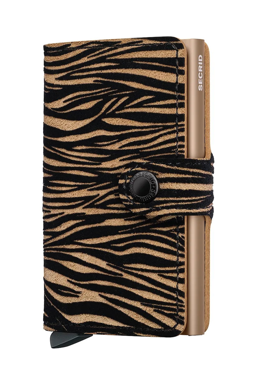 Secrid portofel de piele culoarea bej, MZe-Beige