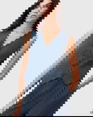 AllSaints vestă AVERIE un singur rand de nasturi, W039QC