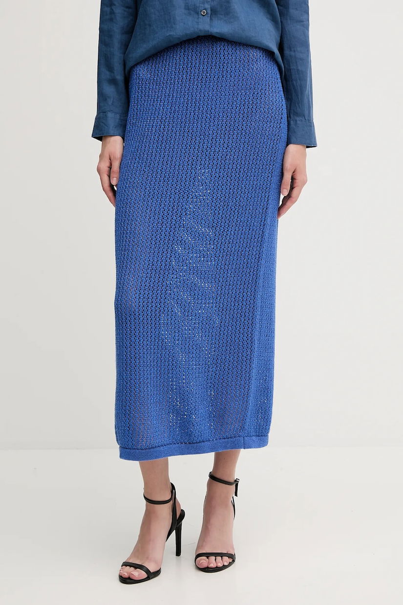 United Colors of Benetton fustă culoarea violet, maxi, drept, 11365000B