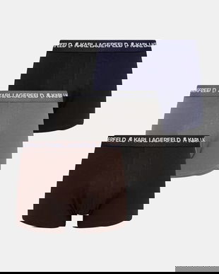 Karl Lagerfeld boxeri 3-pack culoarea bleumarin, A1M47017