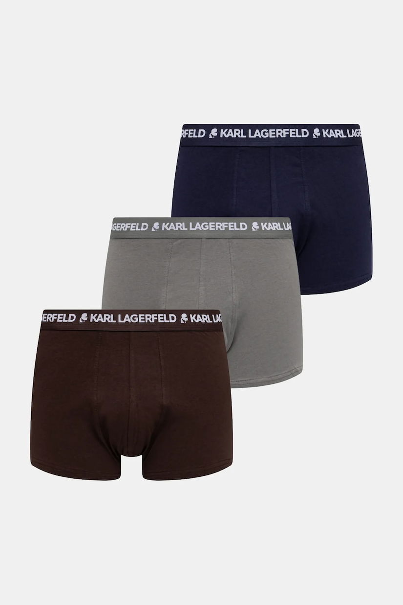 Karl Lagerfeld boxeri 3-pack culoarea bleumarin, A1M47017