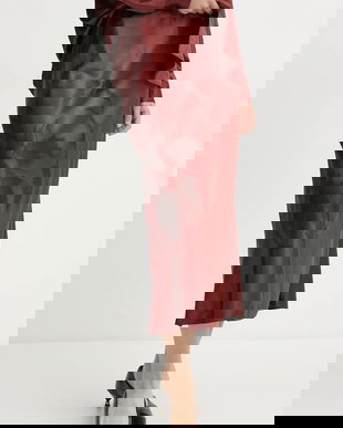 MAX&Co. fustă culoarea rosu, maxi, drept, 2426106034200