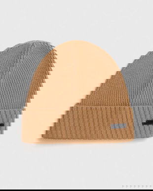 BOSS căciulă de lână Fati culoarea bej, de lana